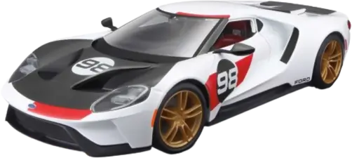 Maisto 2021 Ford GT Heritage (1:18) - Diecast Special Edition - White (90544)